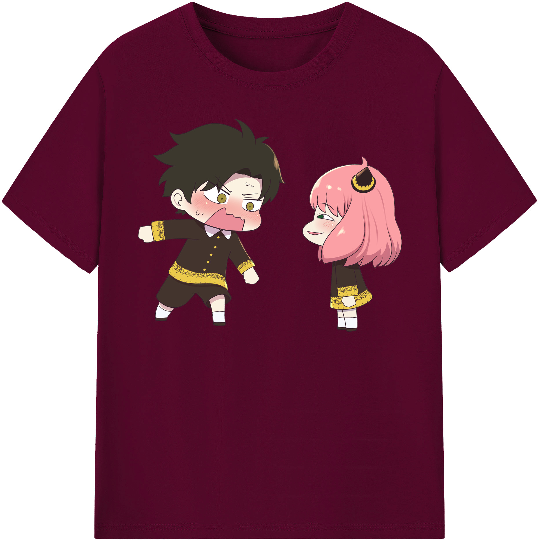 （画像用） SPY×FAMILY间谍家家酒 レディースカジュアルプリントTシャツ（綿100％）